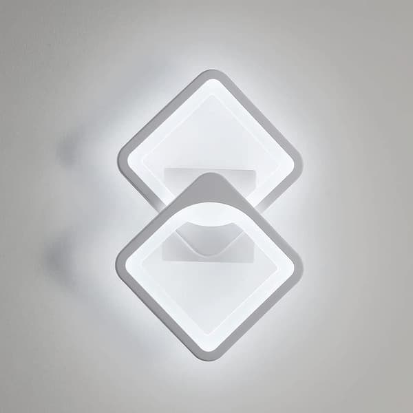 Bomclap 24W LED væglampe interiør – Moderne hvidt koldt lys (6000K 2400lm) – justerbar form til soveværelse, salon og gang