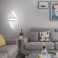 Pikkukuva 2 / 5: Bomclap LED-käyttöinen seinävalaisin – moderni akryylilasimuotoilu – valkoinen sisustusvalaisin makuuhuoneeseen, oleskelutilaan, hotelliin