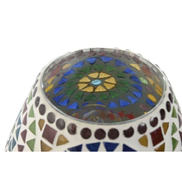 Pöytälamppu Home ESPRIT Monivärinen Alumiini Kristalli 220 V 13 x 13 x 17 cm (2 osaa)
