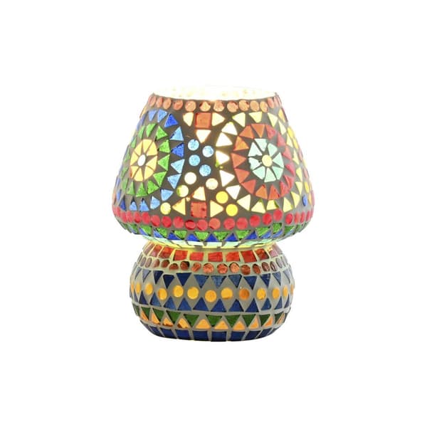 Pöytälamppu Home ESPRIT Monivärinen Alumiini Kristalli 220 V 13 x 13 x 17 cm (2 osaa)