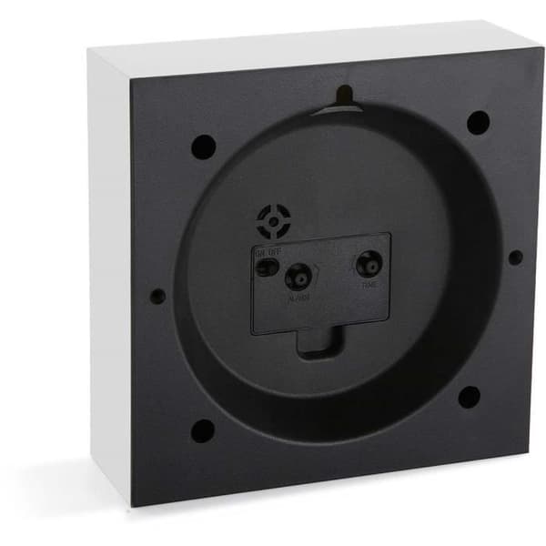Bordsklocka - VERSA - Marina 16 cm - Vit - Plast - LED - Modern