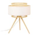 Miniatyrbild 2 av 2: Bambu polyester skrivbordslampa DKD Home Decor
