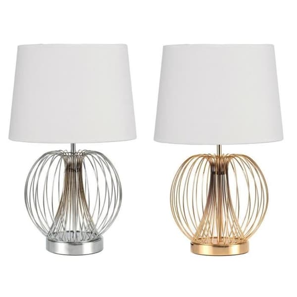 Modern skrivbordslampa guld, silver, vit i bordslampa
