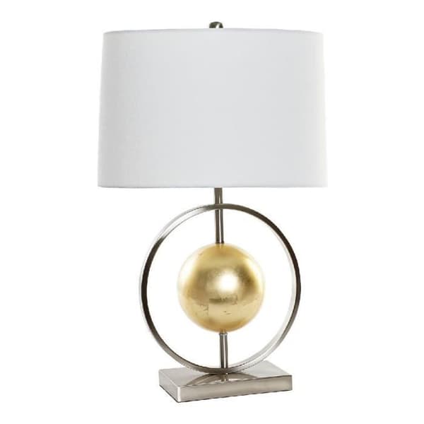 skrivbordslampa vit silver polyester metall 220 v guld 60 w - Färg: DOR