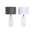 Miniatyrbild 1 av 4: Modern skrivbordslampa vit, transparent, ljusgrå i polyester, glas, bordslampa