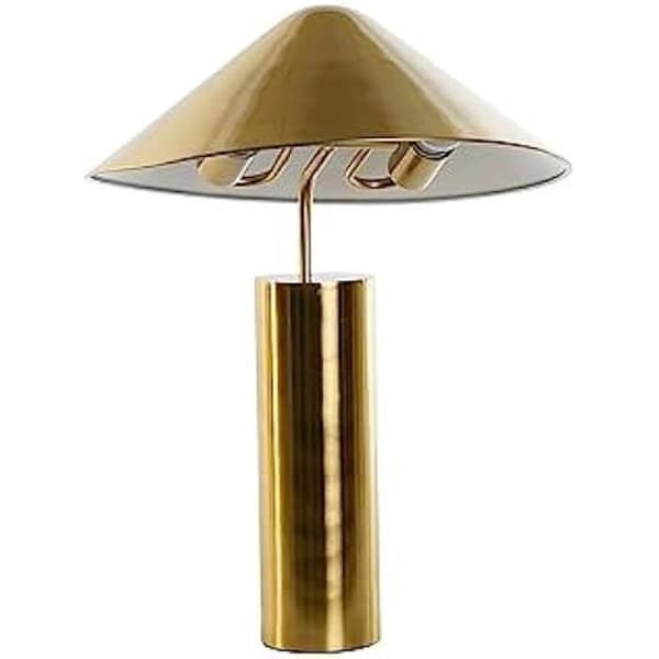 Bordslampa - DKD Home Decor - Standard - Guldfärg - Metall - 39x39x45 cm
