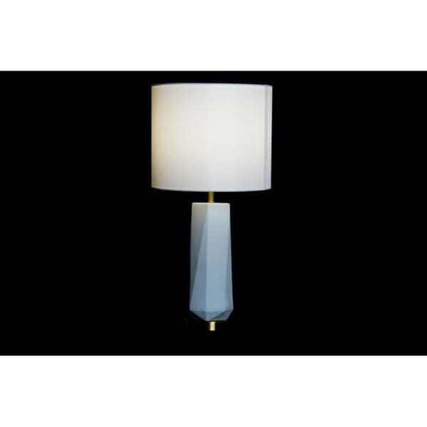 Skrivbordslampa DKD Heminredning Vit Polyester Metall Keramik 220 V Guld 50 W