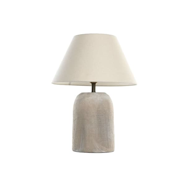 Bordslampa Home ESPRIT Beige Grå 50 W 220 V