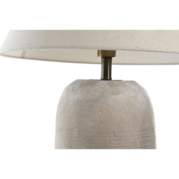 Bordslampa Home ESPRIT Beige Grå 50 W 220 V