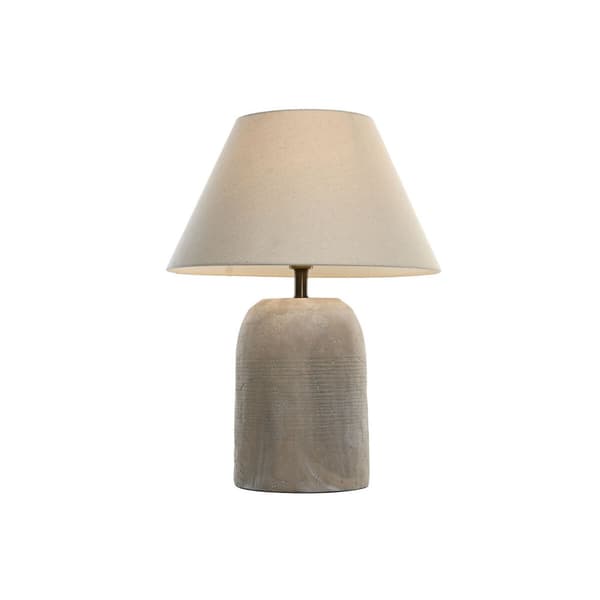 Bordslampa Home ESPRIT Beige Grå 50 W 220 V