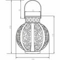 Miniatyrbillede 2 af 4: Solcellelampe Galix Beige
