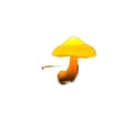 Miniatyrbillede 1 af 4: Kreativ Svampeformet Gul Lille Bordlampe - Sjov Boligindretning Hyggelig Lille Natlampe