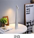 Miniatyrbild 3 av 5: Minimalistisk modern konisk vit bordslampa - Ett modernt val för hembelysning