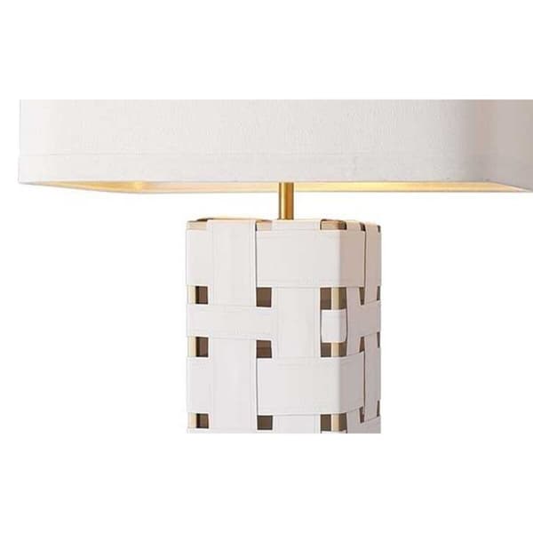 Bordslampa Home ESPRIT Vit Gyllene