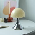 Miniatyrbild 1 av 3: OBOSOE Nattlampa - Bordlampa med USB & Metallfot för Sovrum