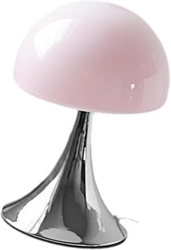 OBOSOE Bordslampa med USB - Metallfot för Sovrum & Nattduksbord