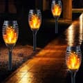 Miniatyrbillede 7 af 10: 4 Pak Solcelledrevne Flammelamper - IP65 Vandtæt til Udendørs & Have