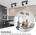 Miniatyrbillede 6 af 7: GU10 Loftslampe, Justerbar Spotlight, 2 Lys, Velegnet til Køkken, Soveværelse, Stue