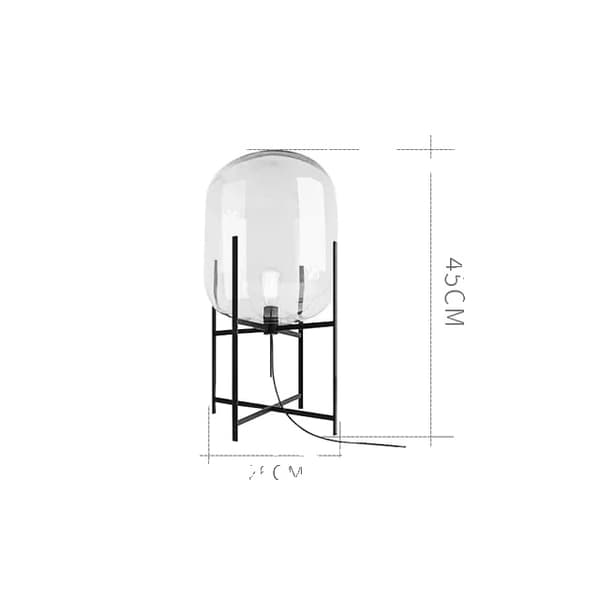 Kreativ LED Gulvlampe, Moderne Stil, Op- og Nedadgående Skærmretning,Klar D26cm H45cm, LED varmt lys
