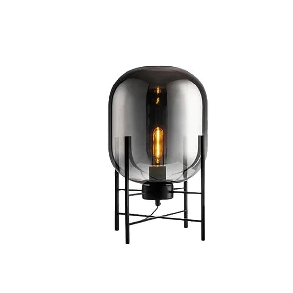 Kreativ LED Golvlampa, Modern Stil, Upp- och Nedåtriktad Skärm,Rök 26 cm H45 cm, LED varm ljus