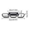 Miniatyrbild 2 av 2: Akryl LED Taklampa, Modern Design, Belysningsområde 5-10 kvadratmeter,3 kvadrat-svart, Varm vit