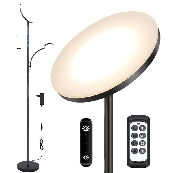 Gulvlampe, Justerbar Lysstyrke, Moderne Design, Nem Montering