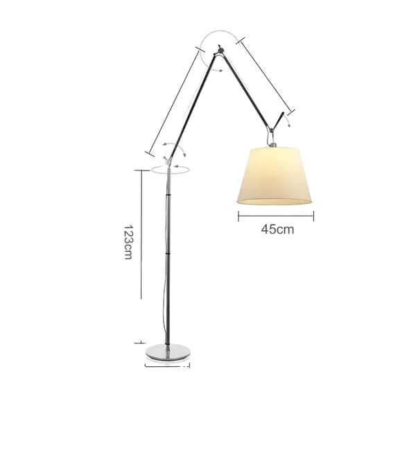 Gulvlampe, Dæmpbar LED, Moderne Design,Stor størrelse, hvidt lys