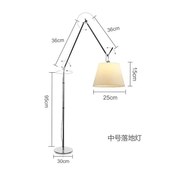 Gulvlampe, Dæmpbar LED, Moderne Design,Mellem størrelse, hvidt lys