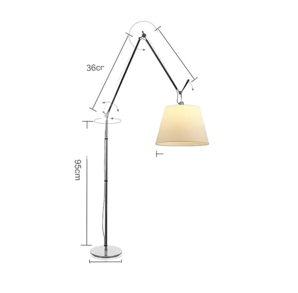 Gulvlampe, Dæmpbar LED, Moderne Design,Mellem størrelse, hvidt lys