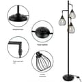 Miniatyrbillede 2 af 2: Industriel Gulvlampe, Dæmpbar LED, Vægtet Base,Sort-trykknap, INGEN pære