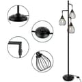 Miniatyrbillede 1 af 2: Industriel Gulvlampe, Dæmpbar LED, Vægtet Base,Sort-trykknap, INGEN pære