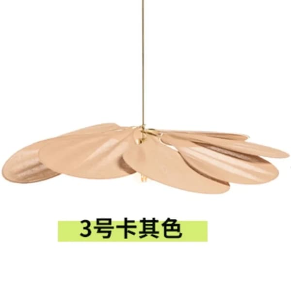 Petal Pendellampa, Flera Färgval, Modern Design,varmt ljus, Khaki, D50CM