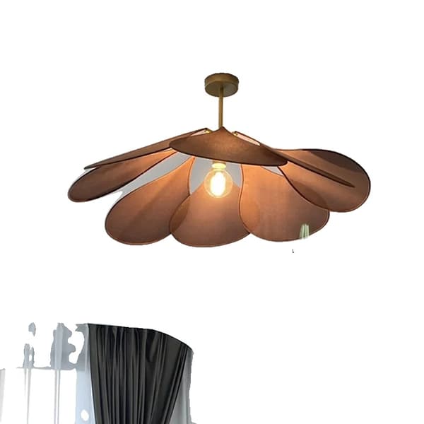 Petal Pendellampa, Flera Färgval, Modern Design,Kaffe, varmt ljus, D80CM