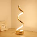 Miniatyrbild 2 av 3: OBOSOE LED Bordslampa, Justerbar Spiral Design, Minimalistisk 17W Skrivbordslampa med 3 Färger, Svart