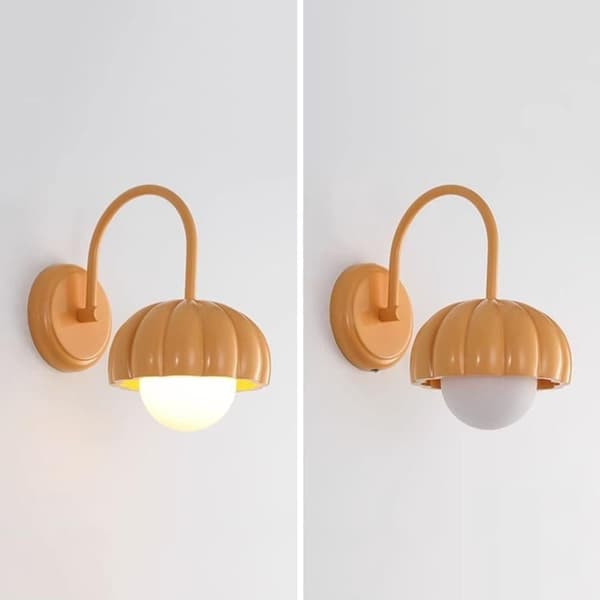 OBOSOE Fransk inomhusvägglampa i krämstil, LED-vägglampa, Vägglampor,modern vägglampa med ögonskydd (inklusive lampa)