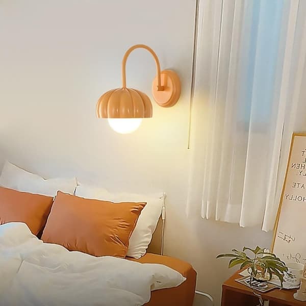 OBOSOE Fransk inomhusvägglampa i krämstil, LED-vägglampa, Vägglampor,modern vägglampa med ögonskydd (inklusive lampa)