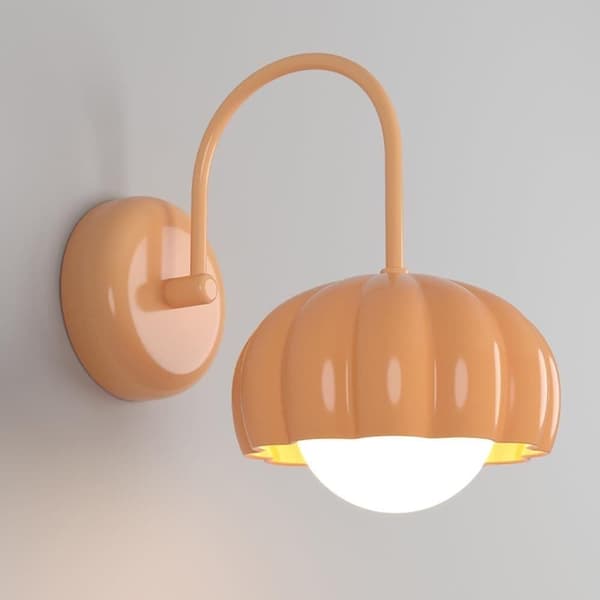 OBOSOE Fransk inomhusvägglampa i krämstil, LED-vägglampa, Vägglampor,modern vägglampa med ögonskydd (inklusive lampa)