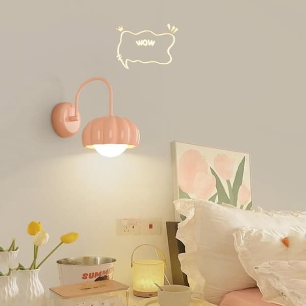 OBOSOE Fransk inomhusvägglampa i krämstil, LED-vägglampa, Vägglampor,modern vägglampa med ögonskydd (inklusive lampa)
