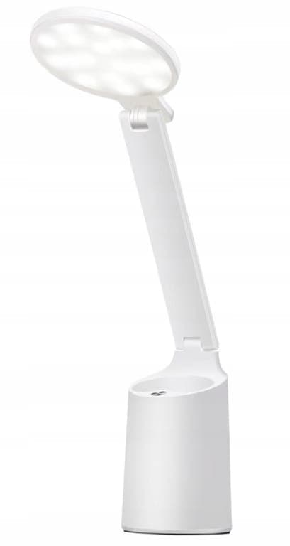 Nattbordslampa vit 230 V 12,5 x 36,5 cm