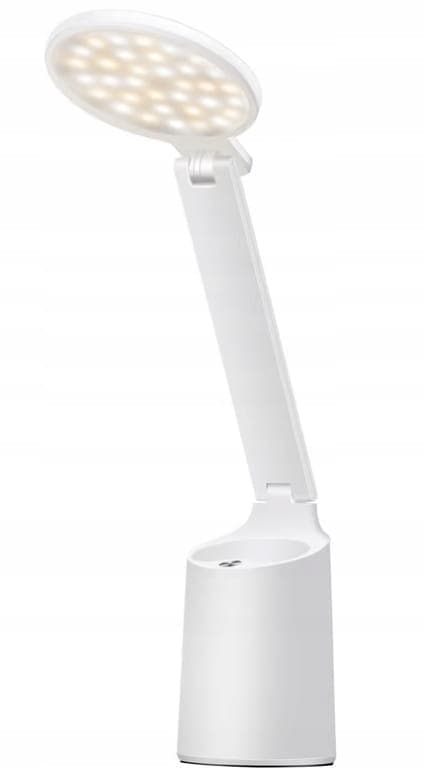Nattbordslampa vit 230 V 12,5 x 36,5 cm Vit
