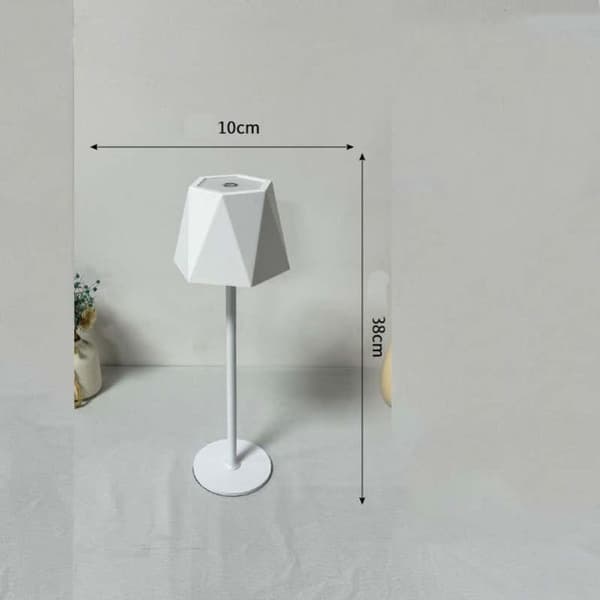 OBOSOE Bordslampa Trådlös / Skrivbordslampa - LED-lampa 3 färgtemperaturer och RGB, IP54 vattentålig bordslampa