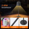 Miniatyrbild 4 av 6: OBOSOE Bordslampa Trådlös / Skrivbordslampa - LED-lampa 3 färgtemperaturer och RGB, IP54 vattentålig bordslampa