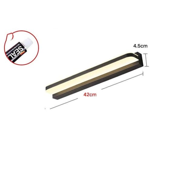 Bomclap LED-lampa-spegelbelysning för badrum, 9W 42 cm, vattentålig vägglampa för badrumsskåp