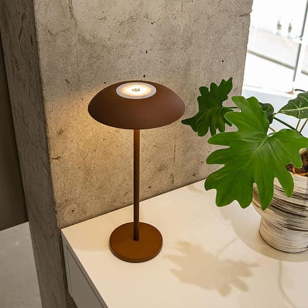 OBOSOE Bordslampa Trådlös / Skrivbordslampa-LED-lampa 3 färgtemperaturer 2600 mAh uppladdningsbart batteri, Perfekt för sovrum, terrass och restaurang