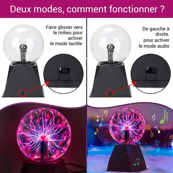 INN Plasma boll magisk 8tum 12x12x29cm röd plasma boll plasma lampa ionboll lampa unisex presenter