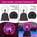 Miniatyrbild 3 av 4: INN Plasma boll magisk 8tum 12x12x29cm röd plasma boll plasma lampa ionboll lampa unisex presenter