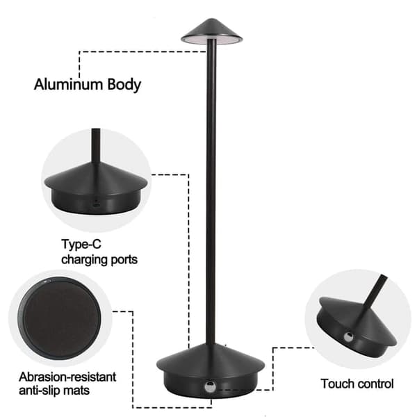 Bomclap Svamp Bordslampa Trådlös / Skrivbordslampa - LED-lampa Varmt ljus