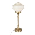 Miniatyrbild 1 av 5: Bordslampa Valter Mässing/Opal Beige