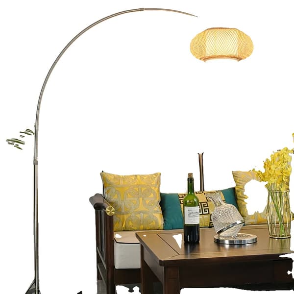 Lantern Gulvlampe, Varmt Lys, Elegant Design,Uendelig dæmpning, M, Lantern gulvlampe