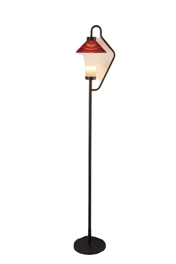 Golvlampa, energieffektiva LED-lampor, stilfull konformad skärm,C, Exklusive aromaterapi